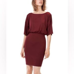 NWT Baukjen Maroon Kilton Dress sz 4